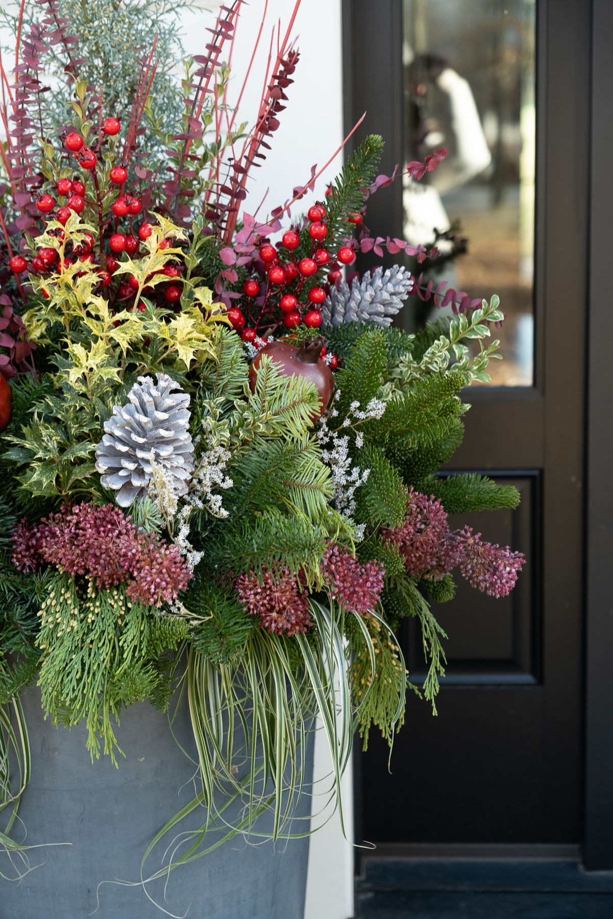 Enliven Planters winter container arrangement
